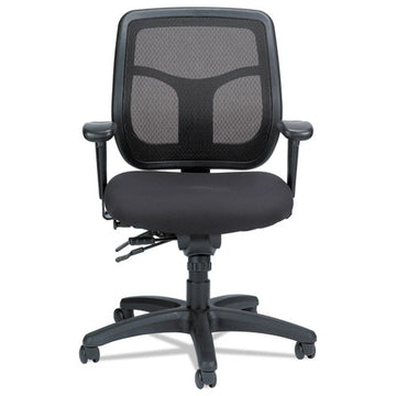 Eurotech Apollo Multi-function Mesh Task Chair, Supports Up To 250 Lb, 18.9" To 22.4" Seat Height, Silver Seat-back, Black Base freeshipping - TVN Wholesale